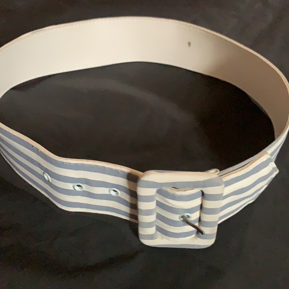 RETRO B.G.B. LTD DRESS NAUTICAL GRAY WHITE STRIPES ROCKABILLY PIN UP I LOVE LUCY - Picture 15 of 16